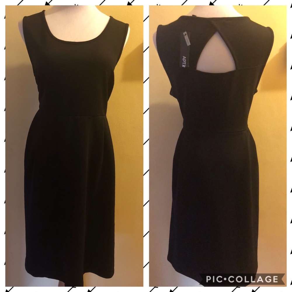NEw with tags Black dress keyhole back plus size